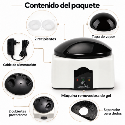 Máquina para Retirar Esmalte en Gel con Vapor
