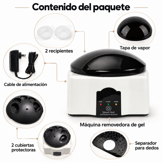Máquina para Retirar Esmalte en Gel con Vapor