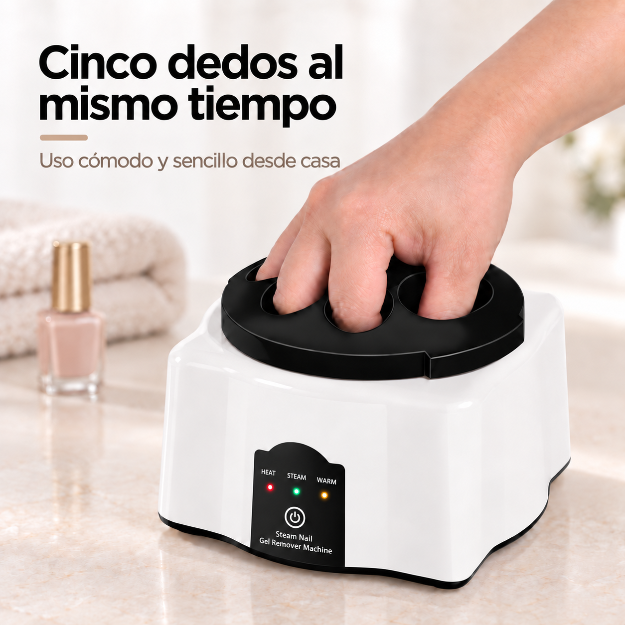 Máquina para Retirar Esmalte en Gel con Vapor